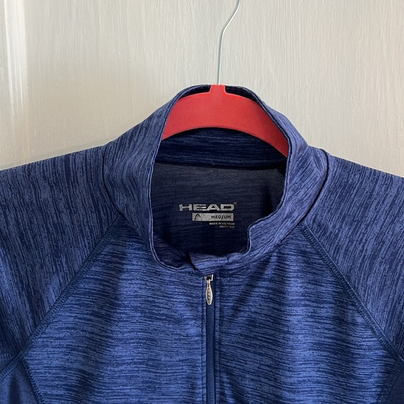 Head Tennis  3/4 Zip Dri-Tech Pull Over Sz M - Picture 2 of 6